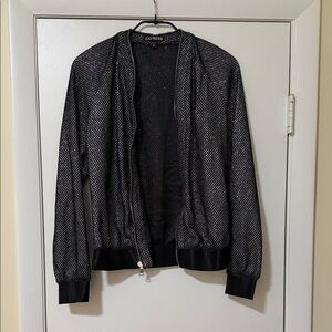 Express Black Sparkle Jacket